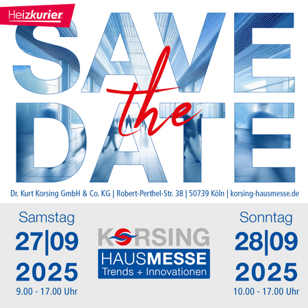 Heizkurier: Besuchen Sie uns in Köln auf der Korsing Hausmesse 2025 – wir freuen uns auf spannende Gespräche und neue Kontakte!