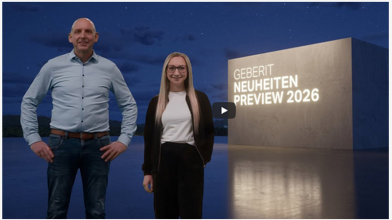 GEBERIT NEUHEITEN 2026