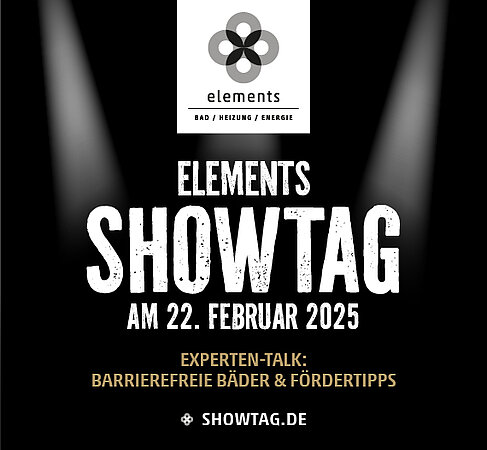 ELEMENTS Showtag am 22. Februar 2025: Barrierefreie Bäder und Fördertipps