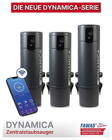 FAWAS: Die neue Dynamica-Serie – smarte Zentralstaubsauger für höchste Ansprüche