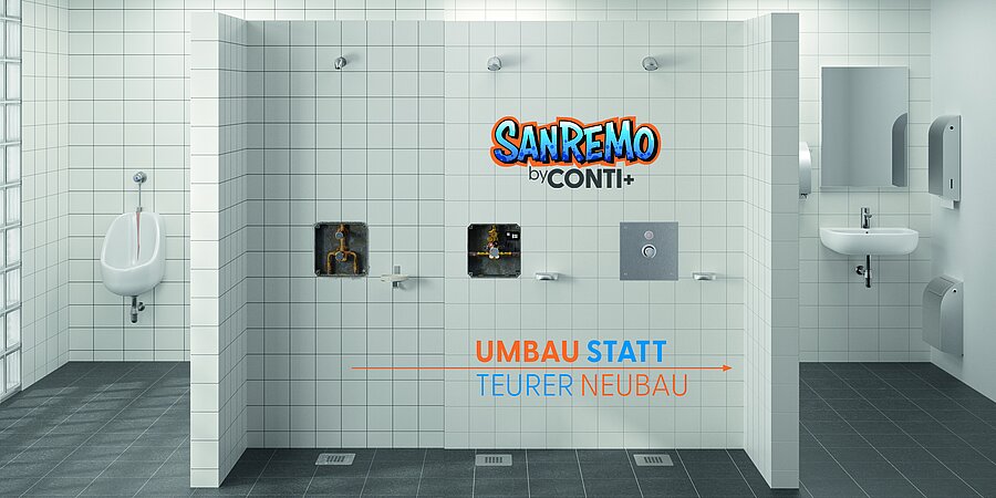 CONTI+ bietet zukunftsorientierte Lösungen zur Umrüstung und Aufwertung bestehender Sanitäranlagen