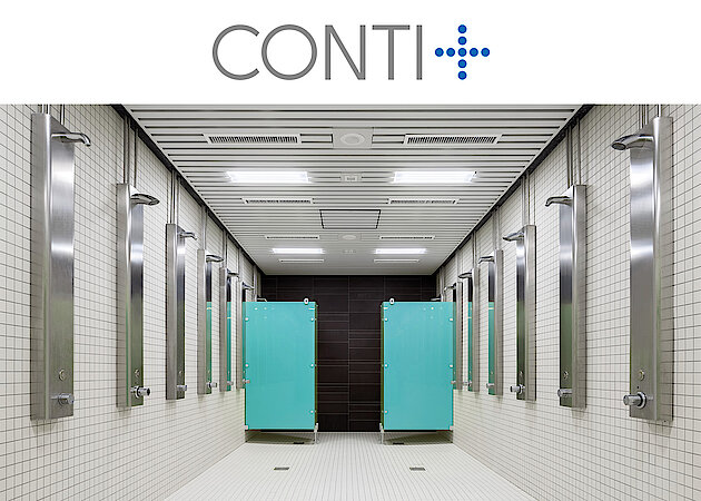 CONTI+ CONFRESH: Duschpaneel mit Frischwasserstation