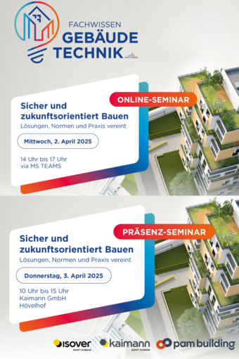 PAM BUILDING: Sicher und zukunftsorientiert Bauen – Fachseminare mit Branchenexperten