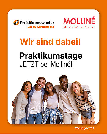 Bewirb Dich JETZT für ein Praktikum bei Molliné!