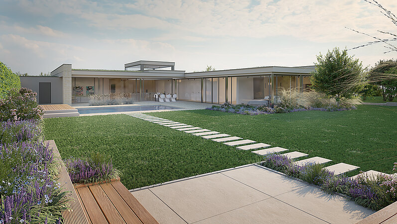 Dallmer: Minimalistischer Neubaubungalow