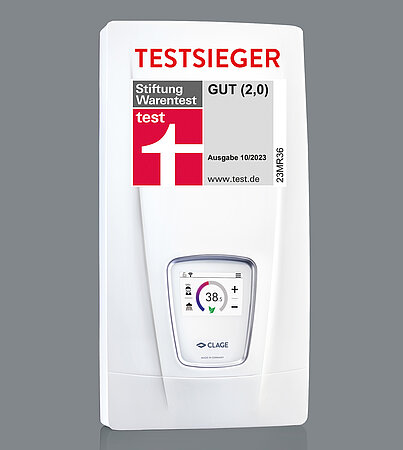 CLAGE: Testsieger bei E-Komfort-Durchlauferhitzern