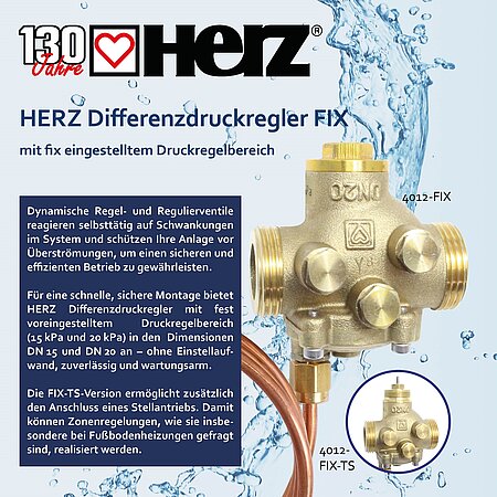 HERZ Differenzdruckregler FIX