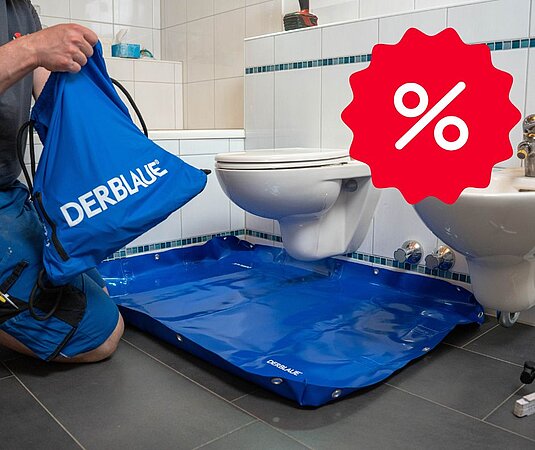 Exklusiv für SHK Journal Leser: 15 % Rabatt auf die Unterlegwanne von DERBLAUE® 