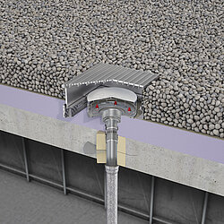 Die Kombination von wasserundurchlässigem Beton und Edelstahl-Durchführungen ermöglicht eine effiziente Ableitung von Regenwasser und schützt darunterliegende Strukturen vor Feuchtigkeitsschäden. Bildquelle: ACO Haustechnik
