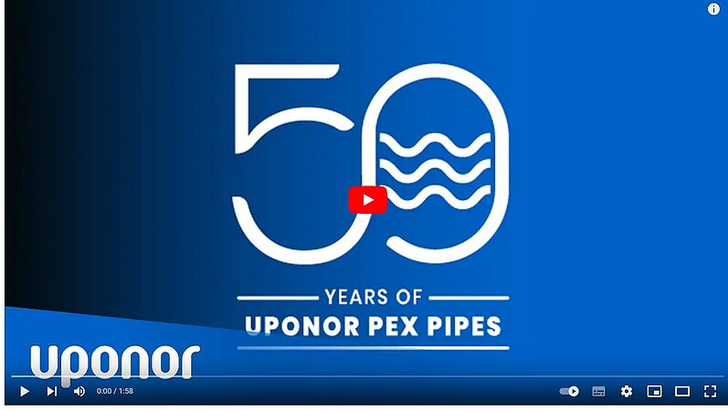 Ein halbes Jahrhundert bei Uponor – 50 Jahre PEX-Rohre