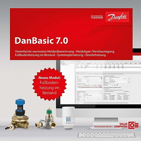Danfoss DanBasic 7: Berechnungssoftware für den hydraulischen Abgleich im Bestand 