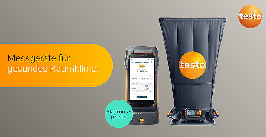 Testo Aktionspreis für präzise Klimamessgeräte
