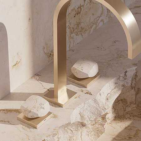 Dornbracht: Naturstein, Marmor und Co. – die Materialtrends für 2026