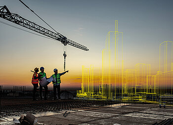 Mit der Arbeitsmethode BIM arbeiten Architekten, Planer, Bauausführende und Betreiber von Anfang an gemeinsam am selben virtuellen Gebäudemodell. Bauprojekte werden transparenter, ressourcenschonender und kosteneffizienter. (Foto: Viega)