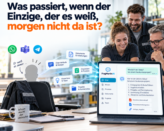 Was passiert, wenn der Einzige, der es weiß, morgen nicht da ist? 