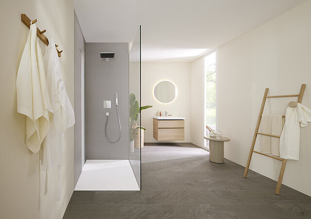 Neue bodenebene Duschfläche Geberit CleanFloor30