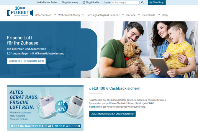 Die neue Pluggit Website ist online