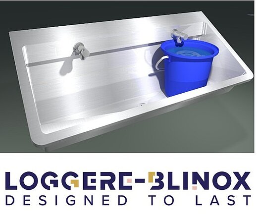 LOGGERE-BLINOX Waschrinne PERFECT II eine Edelstahl-Waschrinne für alle Fälle.
