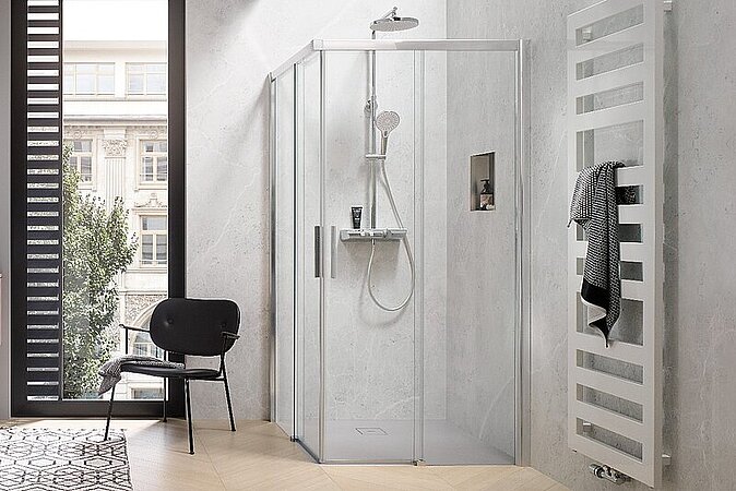 Elegant und vielfältig: HSK Favorit Schiebetür Duschkabinen 