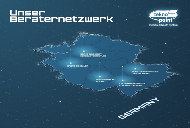 Tekno Point: Unser Beraternetzwerk - Eine persönliche Verbindung in ganz Deutschland