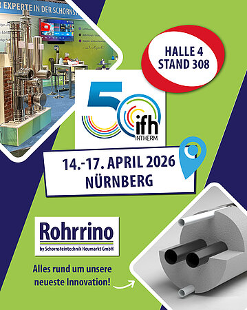 Schornsteintechnik Neumarkt: IFH/Intherm Nürnberg - Wir sind dabei!