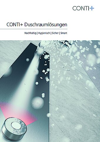 Informativ und inspirierend: CONTI+ fasst erstmals komplettes Sortiment für Duschräume in einer Broschüre zusammen