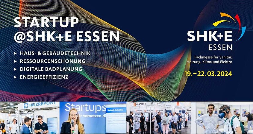 Startup@SHK+E Essen: SHK-Gründerszene startet im Ruhrgebiet ins Messejahr 2024