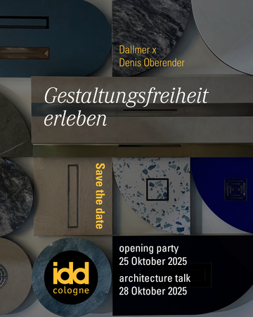 Dallmer x idd bei Denis Oberender – Opening Party und Architektentalk