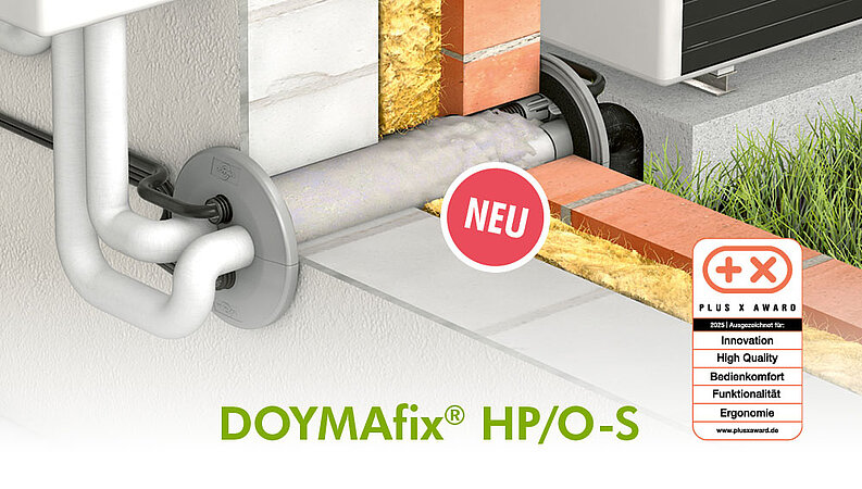 DOYMA, die Nr. 1 im Bereich der Wärmepumpeneinführungen gewinnt Plus X Award für die DOYMAfix® HP/O-S