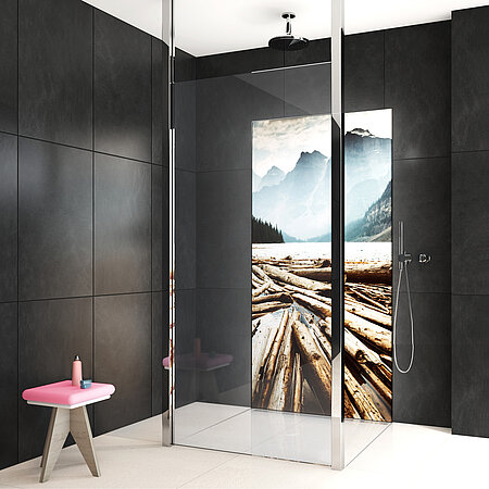 Neue Designs und Features für die Leuchtwand-Serie HELENE von glassdouche 