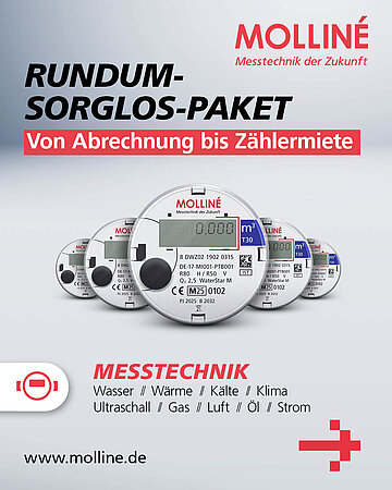 Das Rundum-sorglos-Paket von Molliné – von der Abrechnung bis zur Zählermiete
