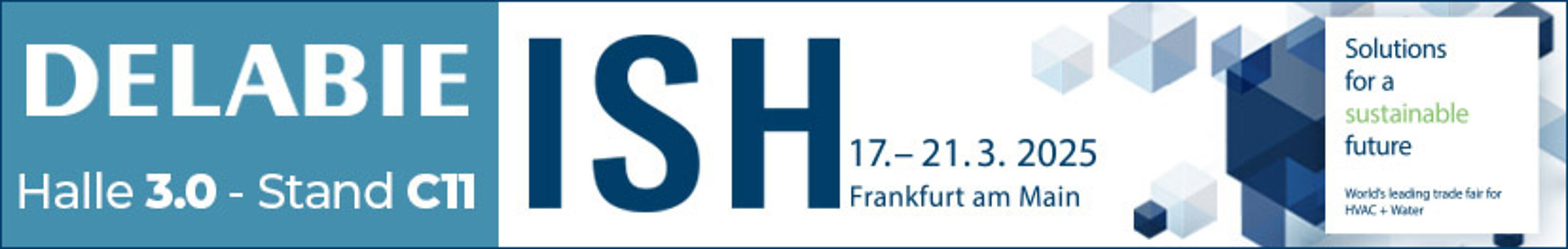DELABIE auf der ISH 2025 in Frankfurt am Main