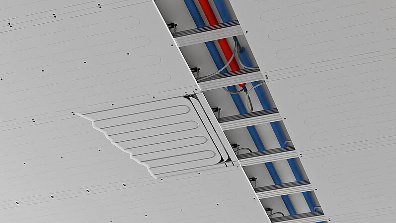 Kühlen mit dem active Gypsum Panel von KAN-therm