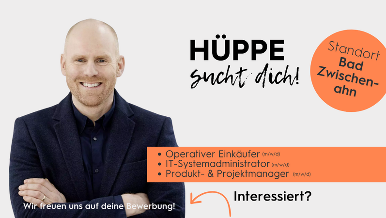 HÜPPE sucht Verstärkung – Gestalten Sie die Zukunft 