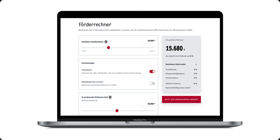 Stiebel Eltron veröffentlicht Online-Rechner zur neuen Wärmepumpenförderung 