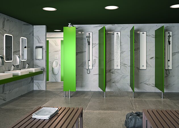 CONTI+: Für mehr Individualität bei der Planung öffentlicher und gewerblicher Duschräume