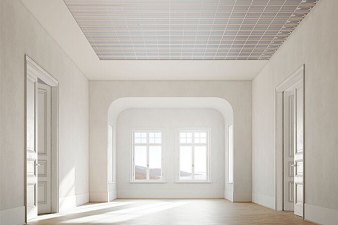 KERMI Raumklima: SCHNELLE MONTAGE AN DER DECKE