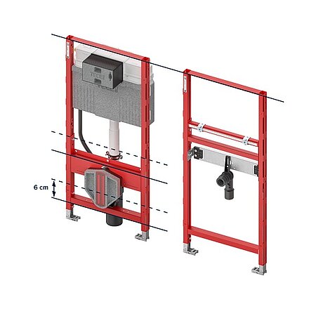 Verbesserte TECEprofil Module für WC und Waschtisch