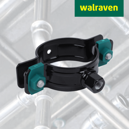 Schwere Leitungen sicher befestigen: Die neue, schwarze Walraven Schwerlastschelle HD500