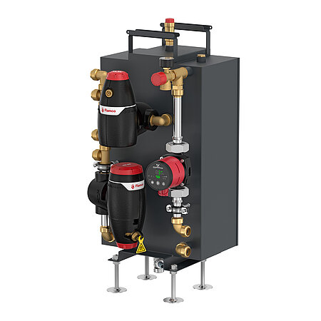 Aalberts hfc präsentiert Produktneuheit Flextherm Heat Pump Skid von Flamco
