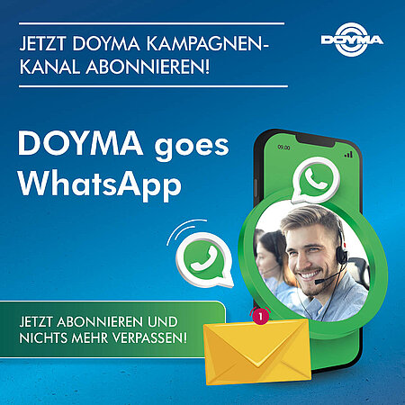 Jetzt anmelden: DOYMA GmbH & Co goes WhatsApp
