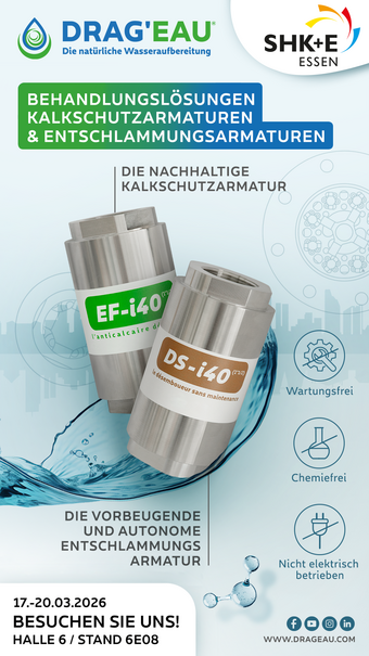 DRAG'EAU auf der SHK+E in Essen