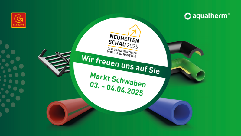 aquatherm präsentiert innovative Lösungen auf der Neuheitenschau der GC-Gruppe