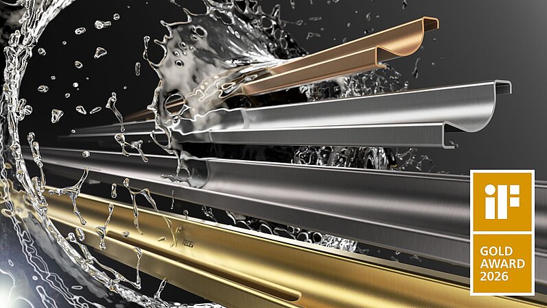Gold für TECEdrainway – TECE erhält zwei iF DESIGN AWARDS 2026