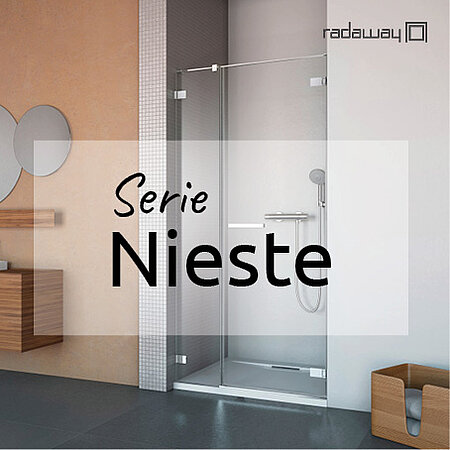 RADAWAY: Serie NIESTE – stillvoll und solide Duschkabinenserie