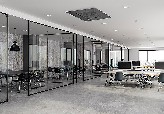 REMKO liefert schicke Designblenden für Deckenkassetten 