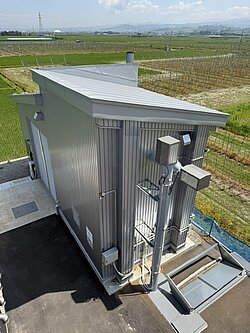 Heizhaus des Thermalbades Hana-no-Yu in Hirakawa © Lab Forest