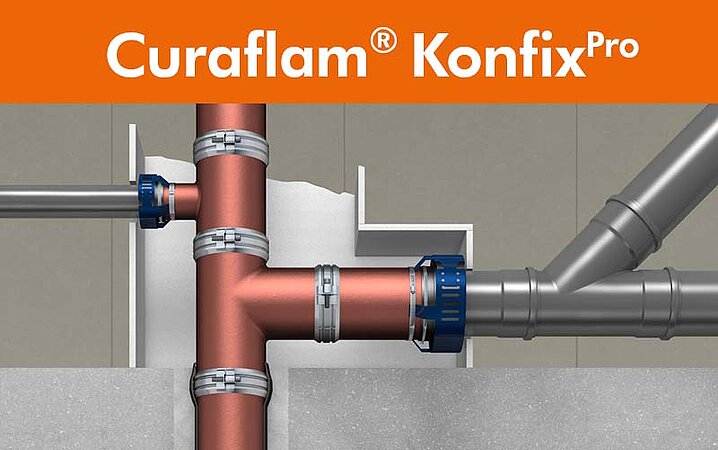 DOYMA: Curaflam® Konfix Pro – die sichere Brandschutzmanschette