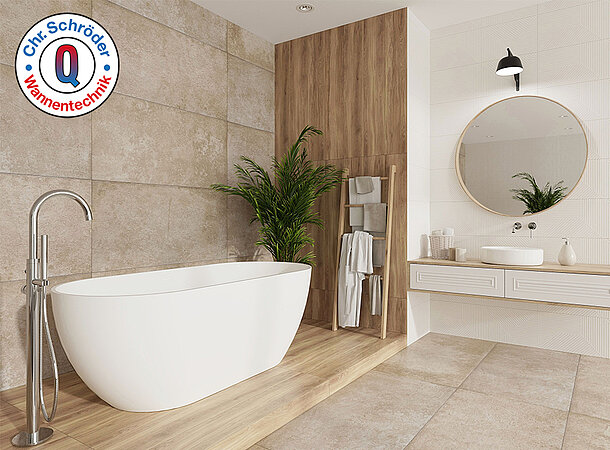 Schröder Wannentechnik: Golem O 170 S – Symmetrie trifft auf moderne Schlichtheit