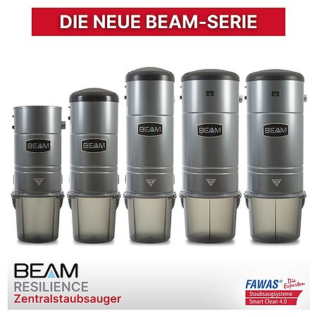 FAWAS: Die neuen BEAM Resilience Zentralstaubsauger – jetzt noch einfacher zur perfekten Lösung